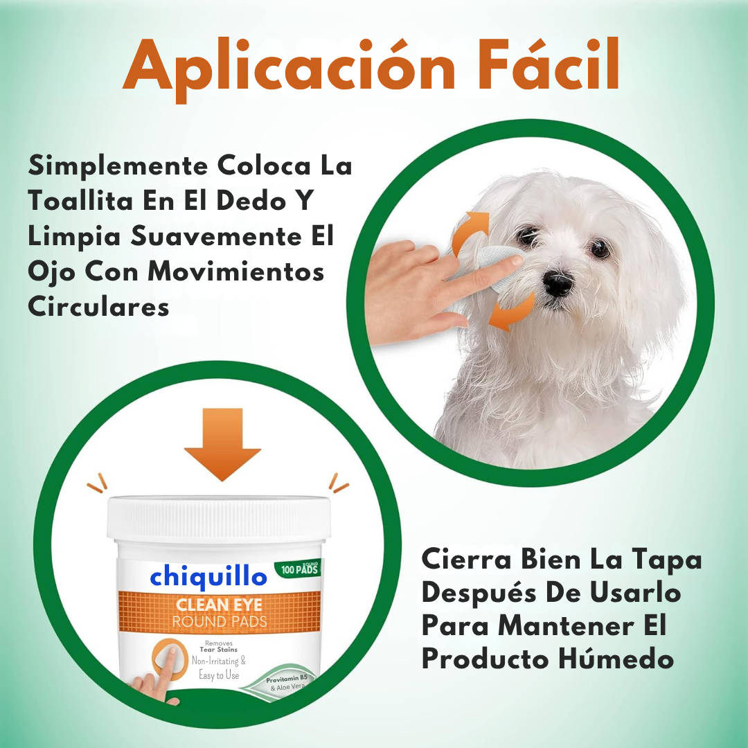 Toallitas Chiquillo Para Oídos De Mascotas (100 Uds.)
